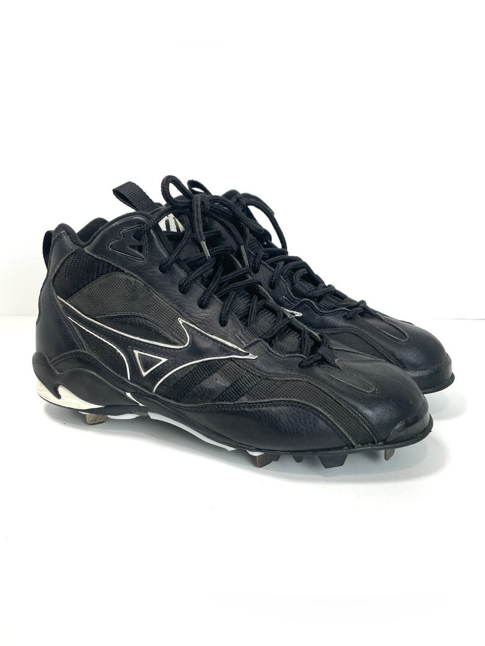 Mizuno 9 Spike Metal Cleats Chipper Jones Old Stock Read
